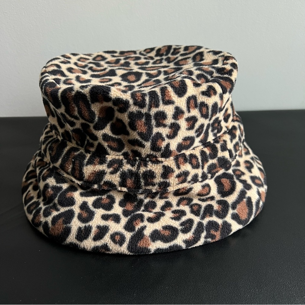 Leopard Print Bucket Hat - Brown/Black